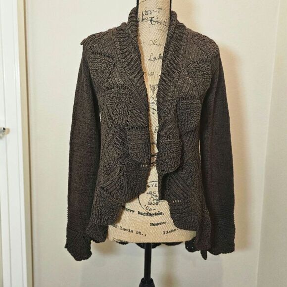 NWOT Bcbgmaxazria Women's Asymmetric Cardigan Sweater Medium - Picture 1 of 10